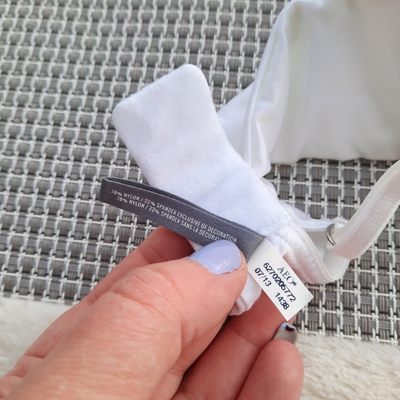 Aerie Ella Gel Padded Pushup Bra 32B White NEW American Eagle - Picture 10 of 12